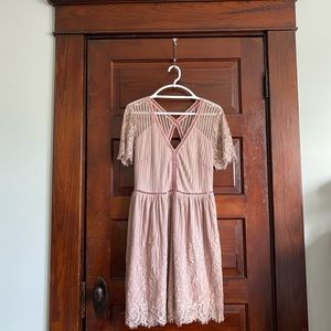 Forever 21 Blush Pink Lace Dress